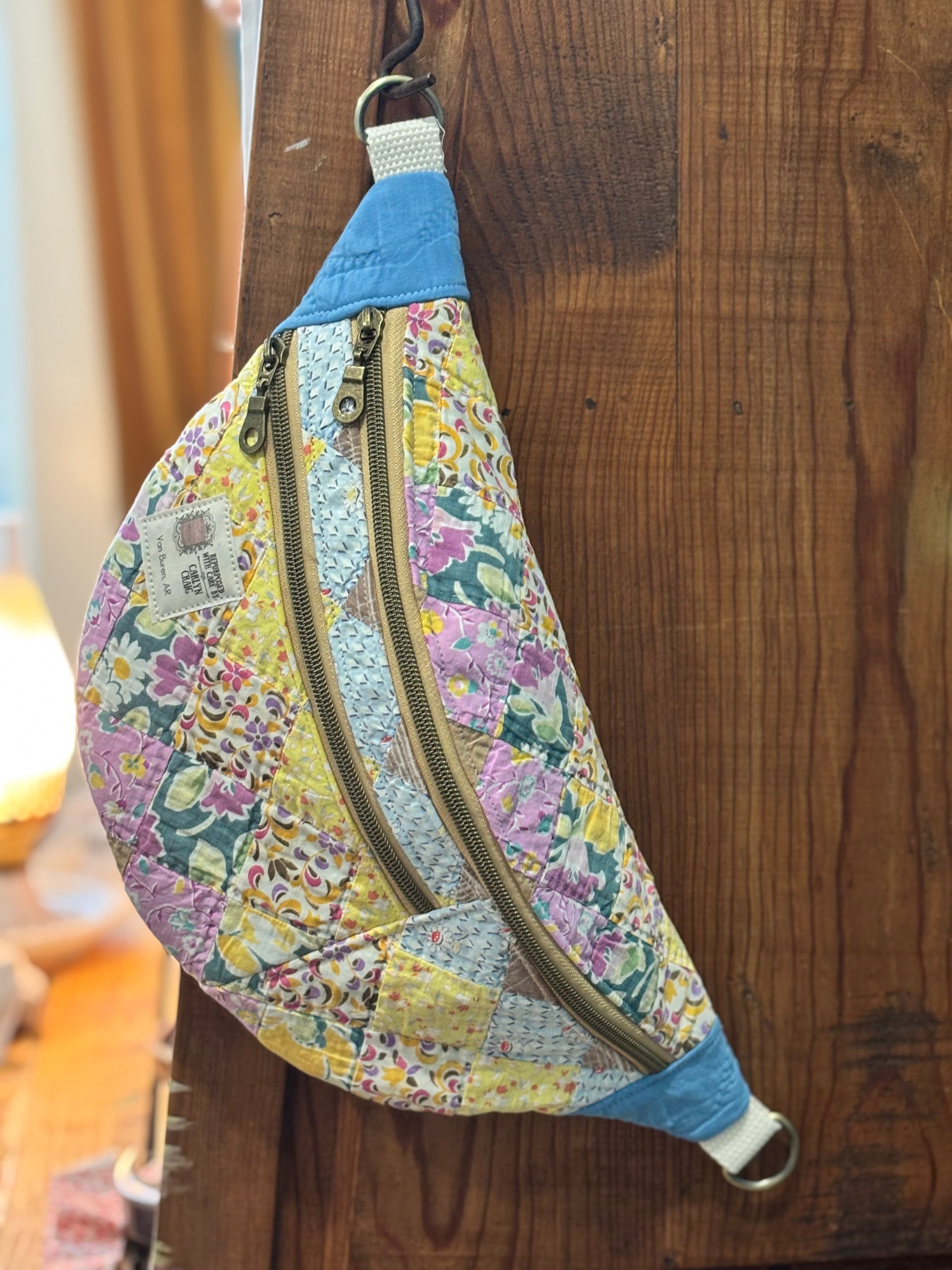 Repurposed Quilt Crossbody Bag
